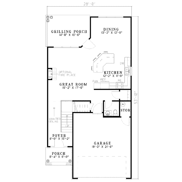 Traditional Floor Plan - Main Floor Plan #17-422