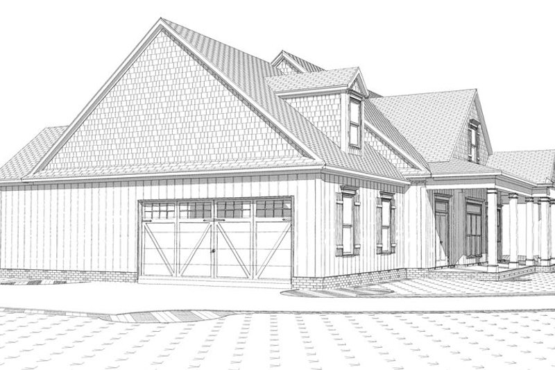 Home Plan - Left Side Elevation