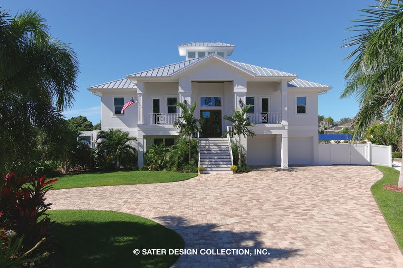 Architectural House Design - Beach Exterior - Front Elevation Plan #930-530
