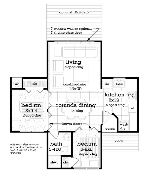 Modern Floor Plan - Main Floor Plan #45-632
