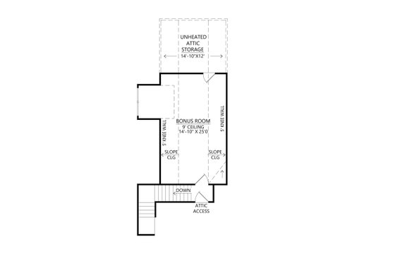 Floor Plan - Upper Floor for Farmhouse House Plan #1074-51 - 4 bed, 3.5 bath