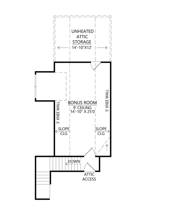 Farmhouse Floor Plan - Upper Floor Plan #1074-51