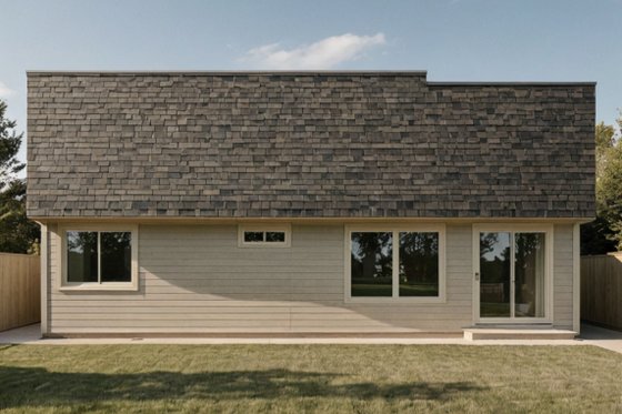 Exterior - Rear Elevation for Cottage House Plan #112-255 - 2 bed, 2 bath