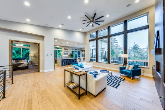 Interior - Family Room for Contemporary House Plan #1066-24 - 3 bed, 4 bath