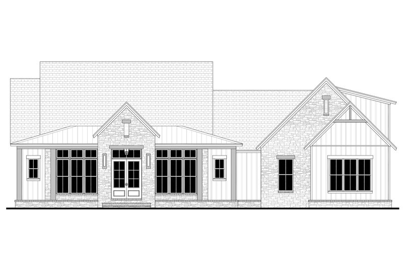 House Design - Exterior - Front Elevation 6 for Farmhouse House Plan #430-345 - 3 bed, 3.5 bath
