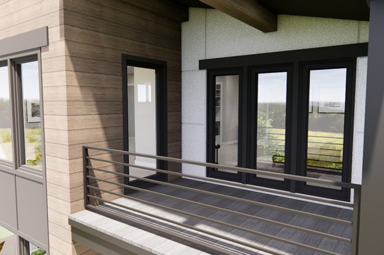 Exterior - Covered Porch for Modern House Plan #51-1281 - 5 bed, 3.5 bath
