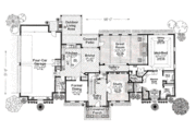 European Style House Plan - 4 Beds 3.5 Baths 4462 Sq/Ft Plan #310-642 