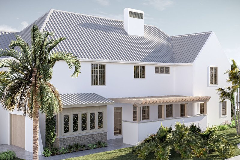 House Blueprint - Exterior - Other Elevation for Beach House Plan #455-754 - 4 bed, 3.5 bath