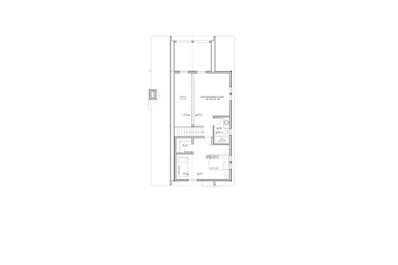 Floor Plan - Upper Floor for Cabin House Plan #1114-2 - 2 bed, 2 bath