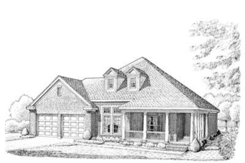 Home Plan - Southern Exterior - Front Elevation Plan #410-334