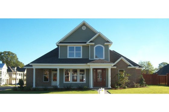 Exterior - Front Elevation for Country House Plan #63-214 - 4 bed, 3.5 bath