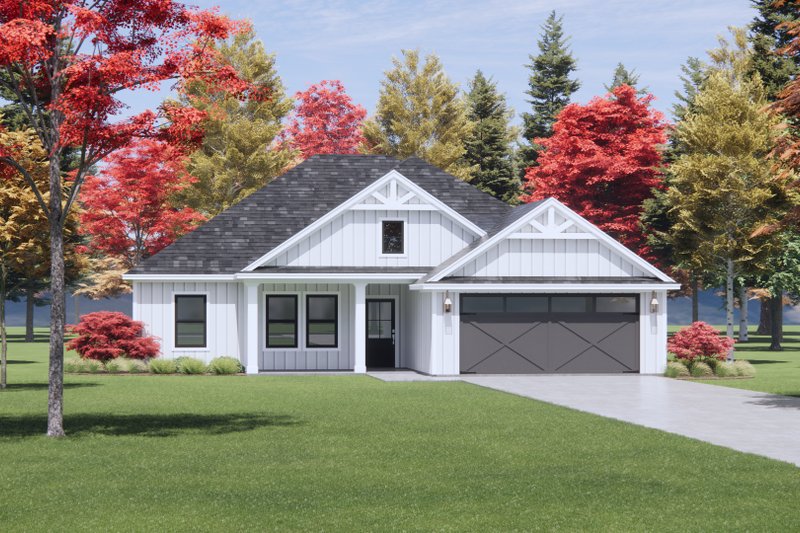 Craftsman Style House Plan - 3 Beds 2 Baths 1517 Sq/Ft Plan #1096-117 ...