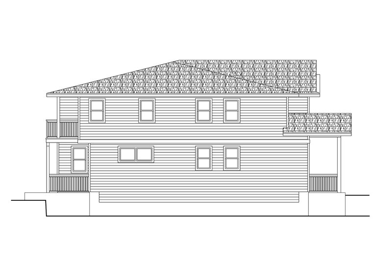 Architectural House Design - Exterior - Other Elevation for Craftsman House Plan #124-1379 - 3 bed, 2.5 bath