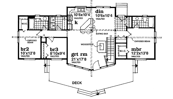 Floor Plan - Main Floor Plan #47-380