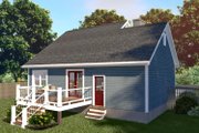 Traditional Style House Plan - 3 Beds 2 Baths 1223 Sq/Ft Plan #79-148 Exterior 