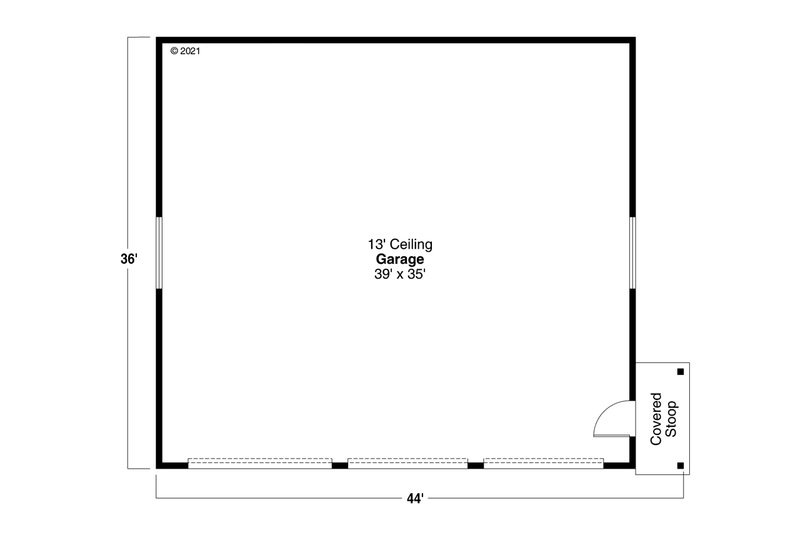 Home Plan - Floor Plan - Main Floor for Traditional House Plan #124-792, 0 bath