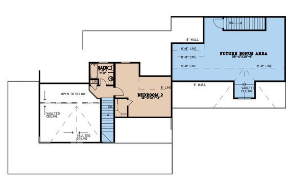 Floor Plan - Upper Floor for Country House Plan #923-229 - 2 bed, 3.5 bath