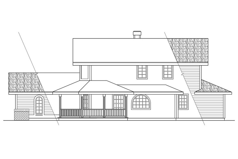 Home Plan - Exterior - Other Elevation for Farmhouse House Plan #124-181 - 4 bed, 2.5 bath