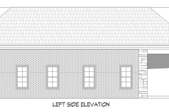 Exterior - Other Elevation for Southern House Plan #932-849 - 1 bed, 1 bath
