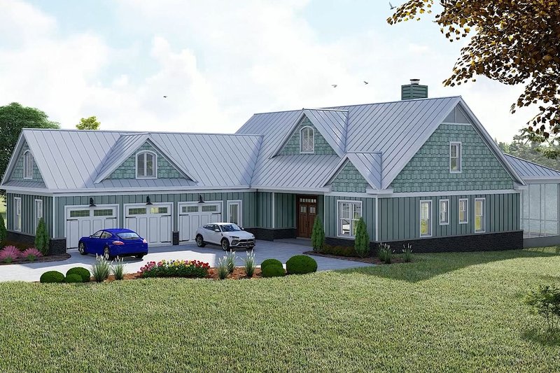 House Blueprint - Exterior - Other Elevation for Southern House Plan #932-1180 - 3 bed, 3 bath