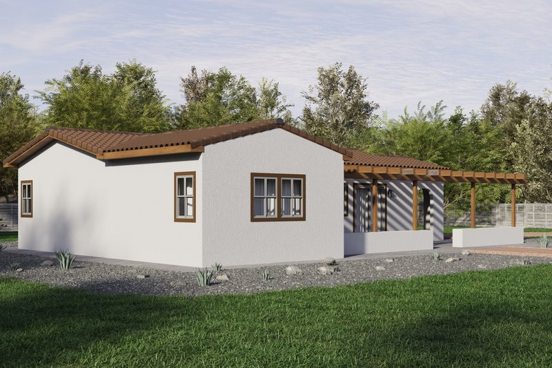 Dream House Plan - Exterior - Other Elevation for Mediterranean House Plan #1106-30 - 2 bed, 2 bath