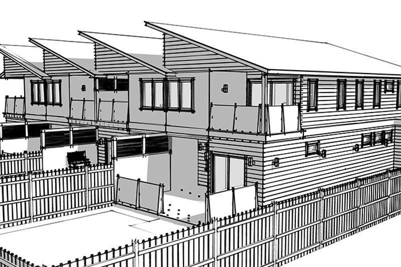 Architectural House Design - Exterior - Other Elevation 3 for Contemporary House Plan #1101-36 - 10 bed, 8 bath