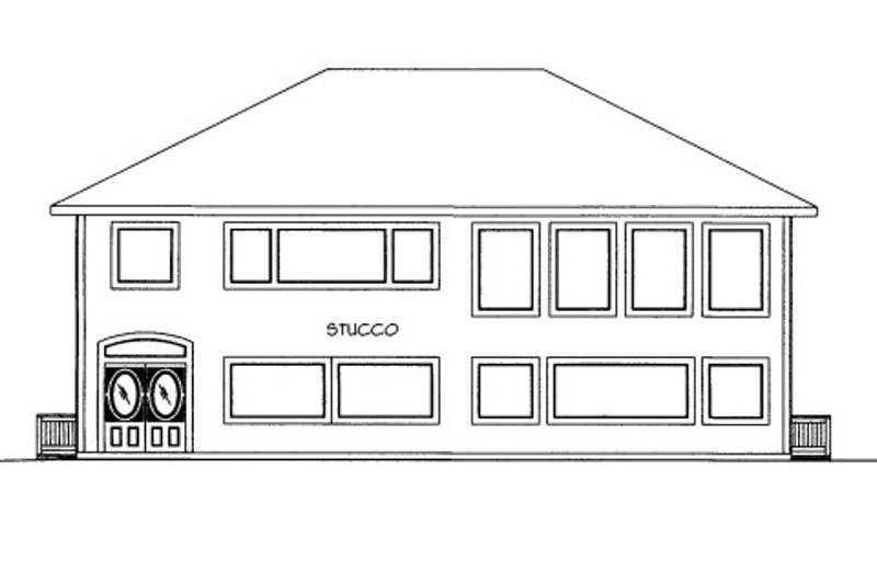 House Plan Design - Mediterranean Exterior - Front Elevation Plan #117-706