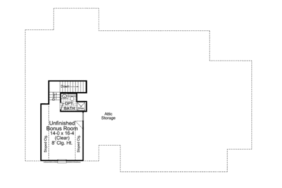 Floor Plan - Other Floor for European House Plan #21-266 - 3 bed, 2.5 bath