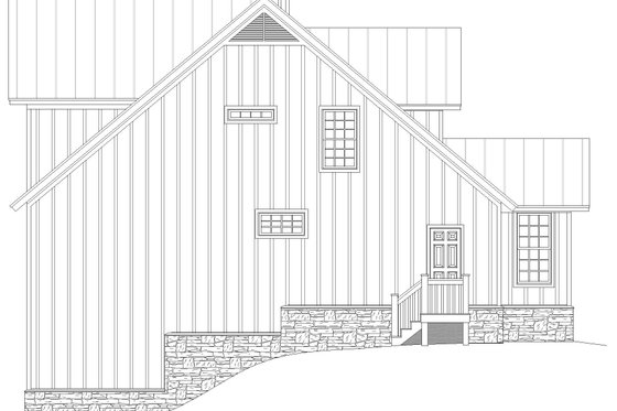 Exterior - Other Elevation for Southern House Plan #932-919 - 4 bed, 3 bath