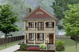 Bungalow Exterior - Front Elevation Plan #79-213