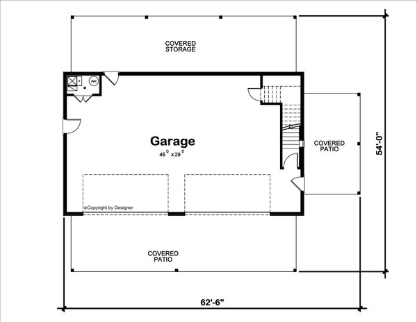 Farmhouse Floor Plan - Main Floor Plan #20-2554