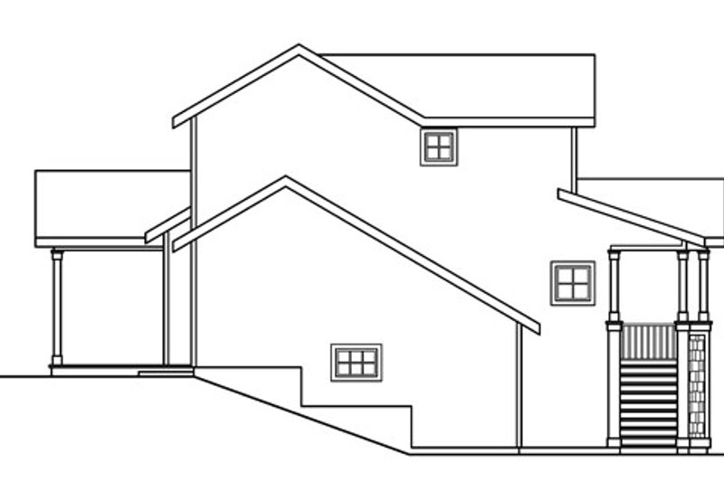 Home Plan - Exterior - Other Elevation for Traditional House Plan #124-717 - 3 bed, 2.5 bath