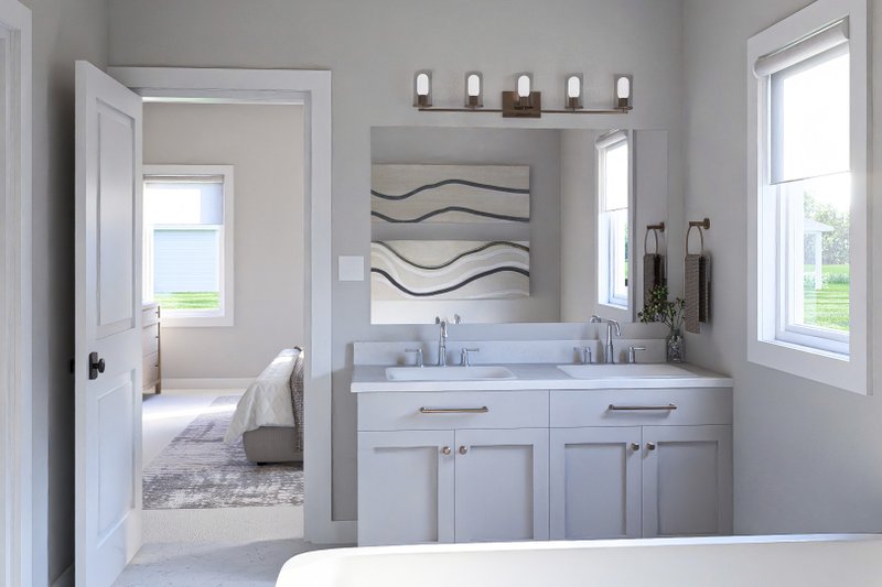 House Design - Interior - Bathroom 1 for Traditional House Plan #455-323 - 3 bed, 2 bath