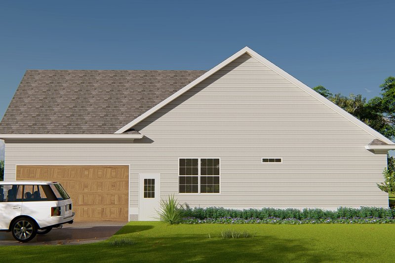 House Blueprint - Exterior - Other Elevation 2 for Traditional House Plan #54-397 - 3 bed, 2 bath