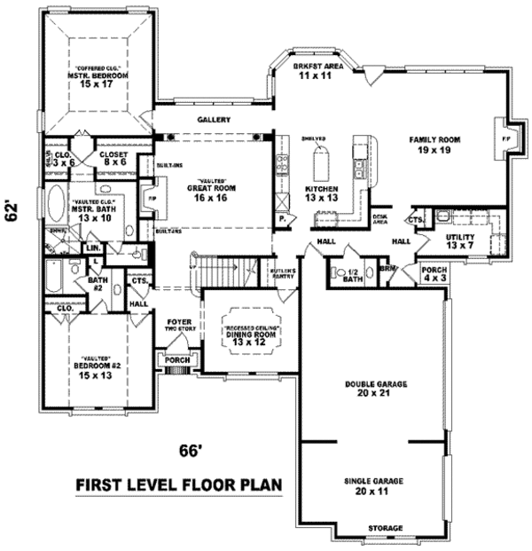 European Floor Plan - Main Floor Plan #81-1261