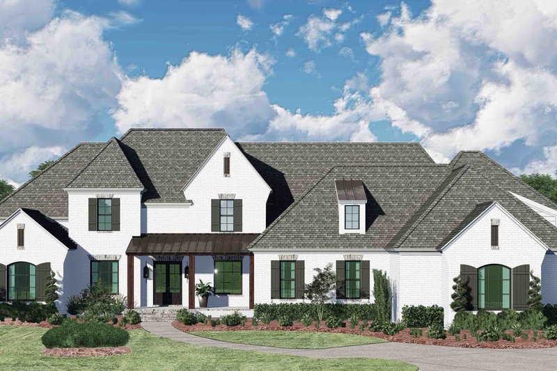 European Style House Plan - 5 Beds 4.5 Baths 4439 Sq/Ft Plan #1081-35