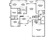 Traditional Style House Plan - 3 Beds 2 Baths 2136 Sq/Ft Plan #81-569 Floor 