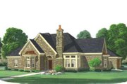 European Style House Plan - 3 Beds 2 Baths 2481 Sq/Ft Plan #410-143 