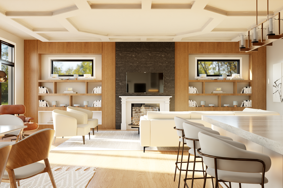 Interior - Family Room 1 for Farmhouse House Plan #1064-113 - 5 bed, 4.5 bath