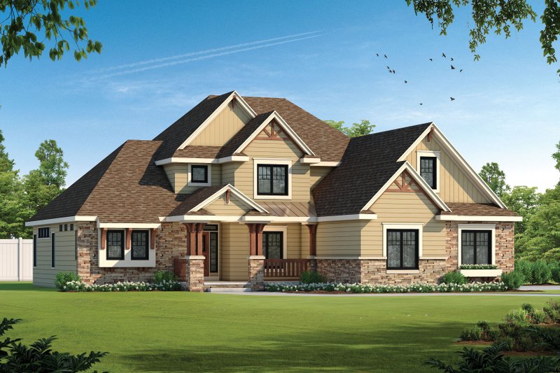 House Plan Design - Exterior - Front Elevation 4 for Traditional House Plan #20-1867 - 3 bed, 3 bath
