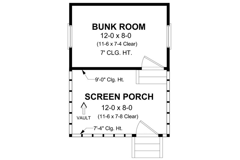 Dream House Plan - Floor Plan - Main Floor for Cottage House Plan #21-325 - 1 bed, 0 bath