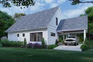 Exterior - Rear Elevation for Cottage House Plan #120-273 - 3 bed, 2 bath
