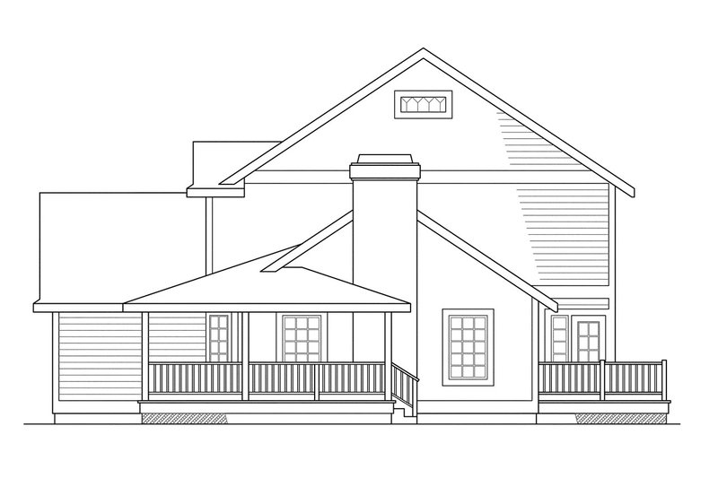 Home Plan - Exterior - Other Elevation 1 for Country House Plan #124-151 - 3 bed, 2.5 bath