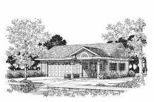 Traditional Exterior - Front Elevation Plan #72-260