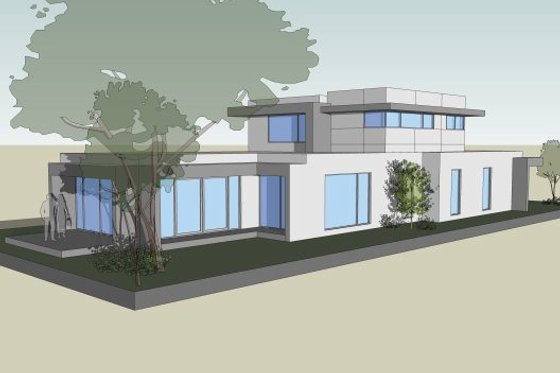 Exterior - Other Elevation 2 for Modern House Plan #496-26 - 3 bed, 2.5 bath