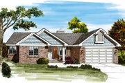 Traditional Style House Plan - 3 Beds 2.5 Baths 1843 Sq/Ft Plan #47-469 