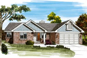 Traditional Exterior - Front Elevation Plan #47-469