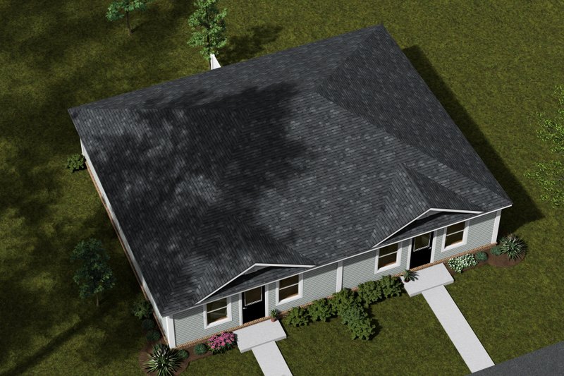 Architectural House Design - Exterior - Other Elevation 3 for Cottage House Plan #513-2303 - 3 bed, 1 bath