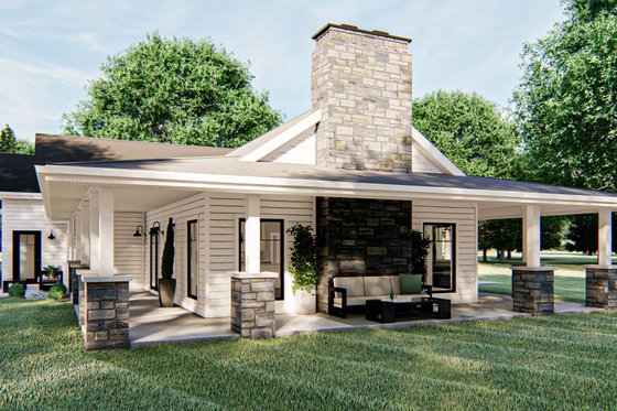 Exterior - Other Elevation for Barndominium House Plan #455-273 - 3 bed, 2.5 bath