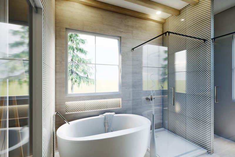 House Plan Design - Interior - Master Bathroom 1 for Ranch House Plan #54-420 - 3 bed, 2 bath